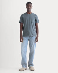 The Essential Organic Garment-Dyed Crew | Navy
