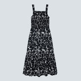The Smock Dress | Black / Canvas Floral