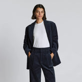 The Corduroy ’80s Blazer | Deep Navy