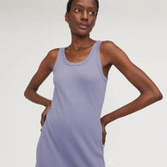 The ’90s Rib Dress | Cornflower Blue