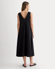 The V-Neck Dress in SoftLuxe | Black