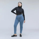 The Cheeky Hourglass Jean | Stone-Washed Sky | 26.5" Inseam