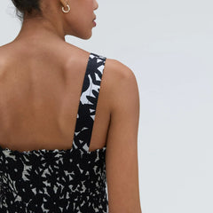 The Smock Dress | Black / Canvas Floral