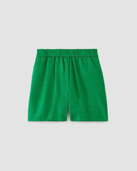 The Linen Easy Short | Grass Green