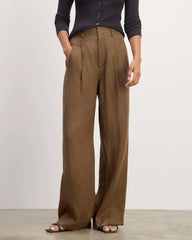 The Linen Way-High® Drape Pant | Cocoa
