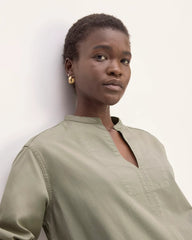 The Long-Sleeve Utility Mini Dress | Sage Green