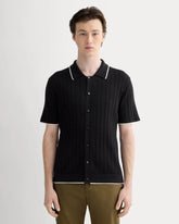 The No-Sweat Button-Down Polo | Black