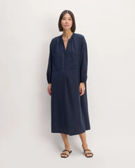 The Gauze Caftan Dress | Navy
