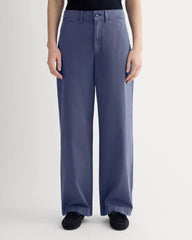 The Wide-Leg Chino | Deep Cobalt
