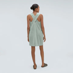 The Cross-Back Apron Mini Dress | Sea Glass