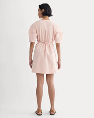 The Seersucker Mini Wrap Dress | Soft Orange