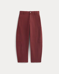 Twisted Seam Barrel Pant | Henna Red