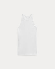 Luxe Rib Racerback Tank | White