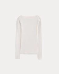 Tissue Boatneck Top | Bone