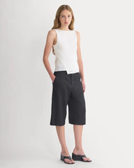 Tissue Boatneck Tank with Side Tie | Bone
