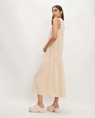 The TENCEL™ V-Neck Dress | Whisper Pink