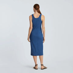 The ’90s Rib Dress | Deep Blue