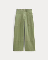 The Way-High® Gardener Cropped Jean | Oil Green