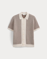 Button-Down Resort Polo | Birch/Brown