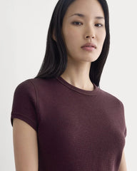 Shrunken Tee in Cozy Waffle | Heathered Port Royale