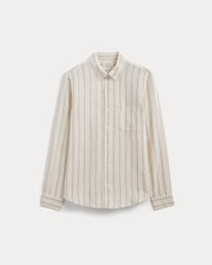 The Classic Shirt in Linen | Bone / Cornstalk