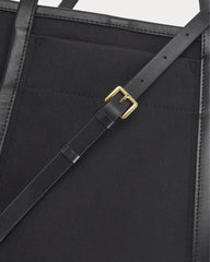 Canvas Mini Lug Tote | Black