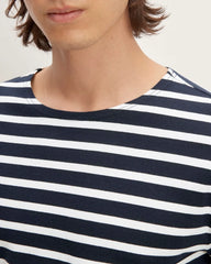 The Premium-Weight Long-Sleeve Mariner Tee | Navy / Bone
