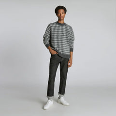 The Alpaca Crew | Light Heather Grey / Dark Charcoal Buffalo Check