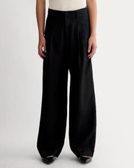 The Linen Way-High® Drape Pant | Black