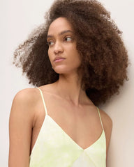 The Everlane x Marques' Almeida Satin Tie-Dye Dress | Seafoam Tie-Dye