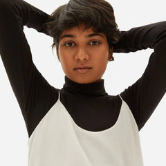 The Washable Clean Silk Cami | Grey White