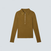 The Super-Soft Zip Polo | Tapenade
