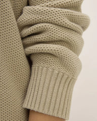 The Cotton Honeycomb Cardigan | Trench Coat Khaki
