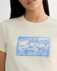 The Everlane x Parks Project Box-Cut Tee | Natural / Granada Sky Blue