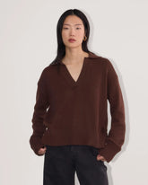 The Boxy Polo in Everyday Cotton | Dark Mahogany