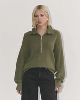The Half-Zip in Everyday Cotton | Kalamata