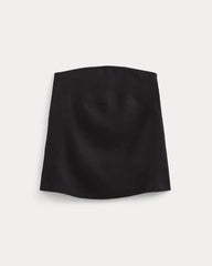 Tube Top in Stretch Linen | Black