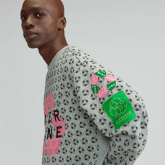 The ReTrack Crewneck Sweatshirt | Earth Day Grey Multi