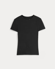 Tissue Short-Sleeve Crew | Black