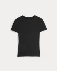 Tissue Short-Sleeve Crew | Black