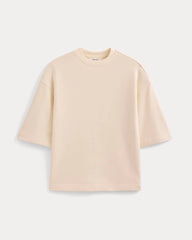 Lightweight Terry Oversized Tee | Parchment