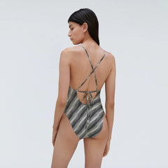 The String One-Piece | Black / Canvas