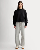 Luxe Fleece Barrel Sweatpant | Heathered Grey