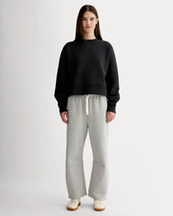Luxe Fleece Barrel Sweatpant | Heathered Grey