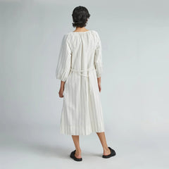 The Raglan Sleeve Poplin Dress | Black / Canvas Tan
