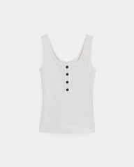 The Selfie Henley Tank | White