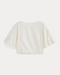 Bubble-Sleeve Top | Bone