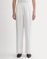 The Linen Easy Pant | White