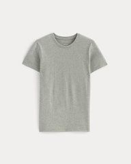 The Slim Crew in Essential Cotton | Heathered Grey