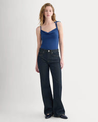 Tie-Shoulder Tank | Estate Blue
